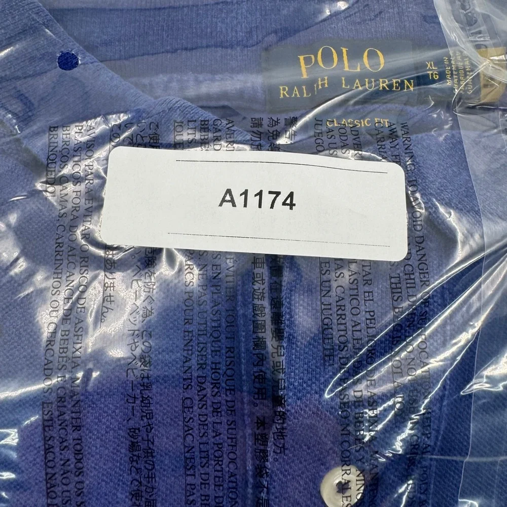 Polo Ralph Lauren Men Classic Fit Royal‎ Blue Short Sleeve Polo Shirt XL